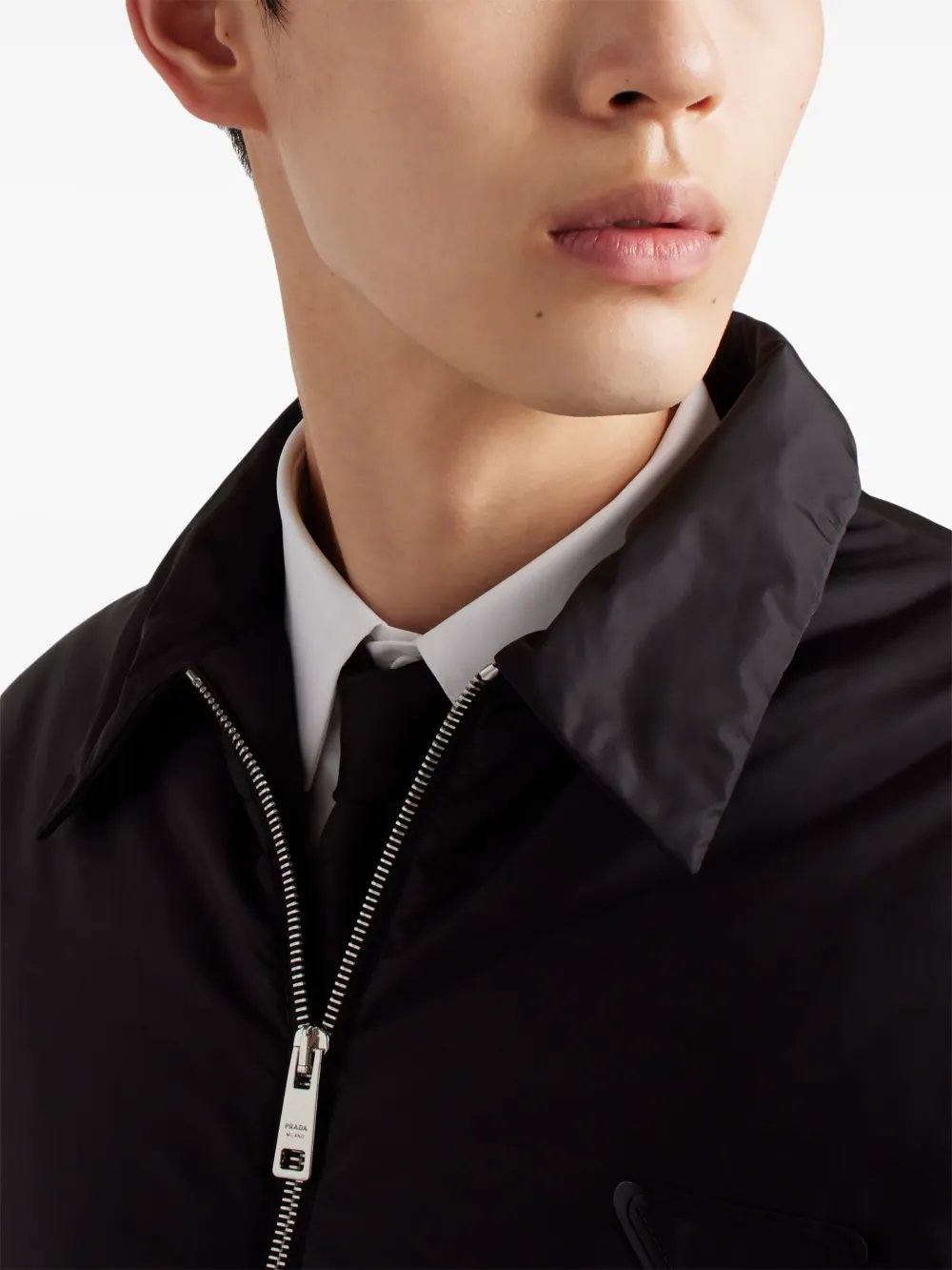Prada Re-Nylon donsjack Zwart