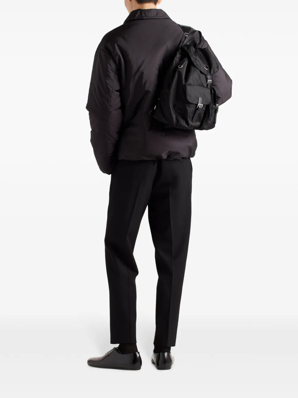 Prada Re-Nylon donsjack Zwart