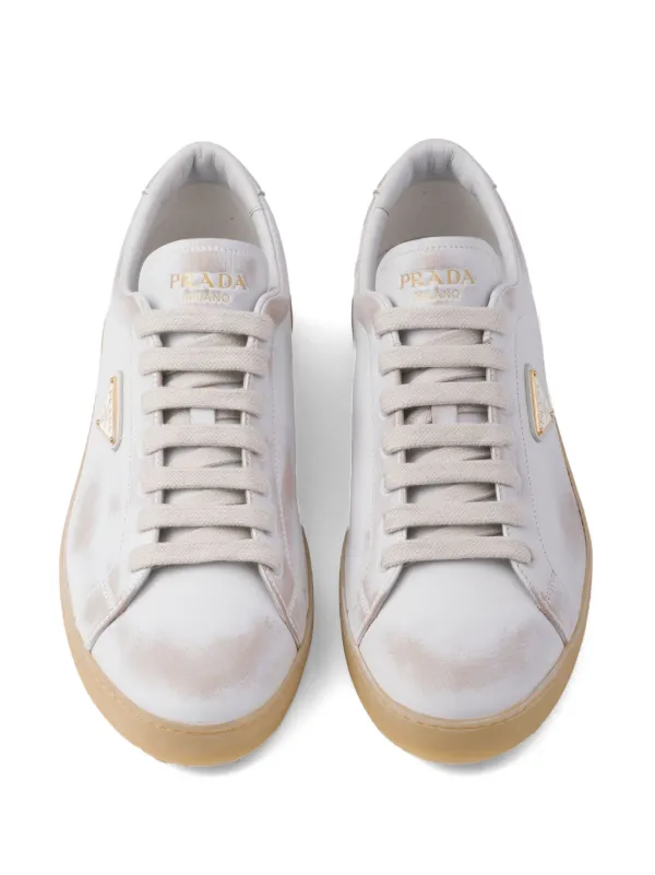 [PRADA] Leather Sneakers レザー スニーカー Prada Leather Sneakers | Black | FARFETCH