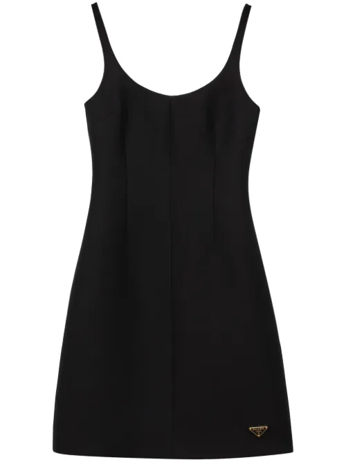 Prada robe courte Tricotine - Noir - Prada - Modalova