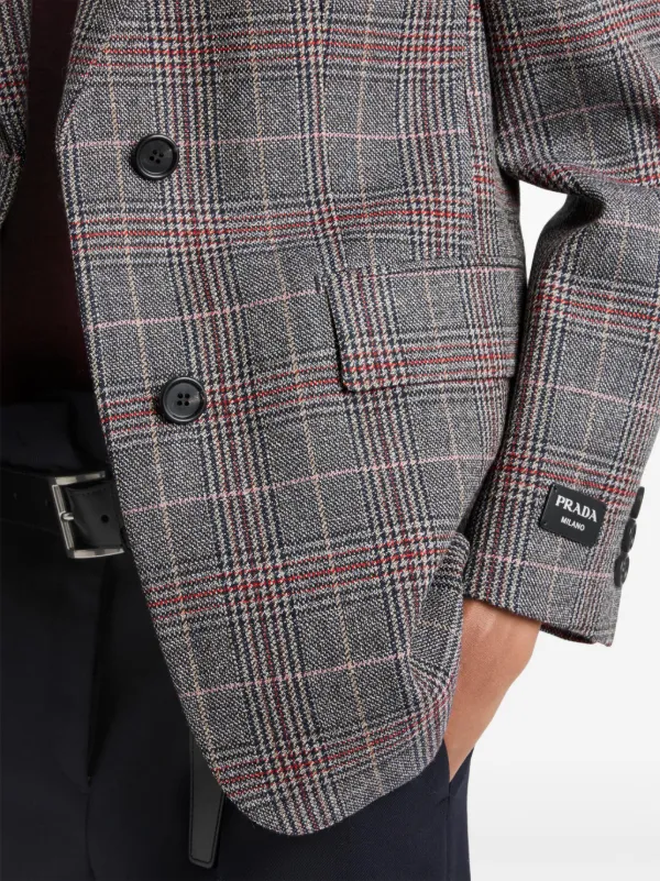 ジャケット PRADA Prince of Wales blazer Prada Prince Of Wales Plaid Blazer | italist
