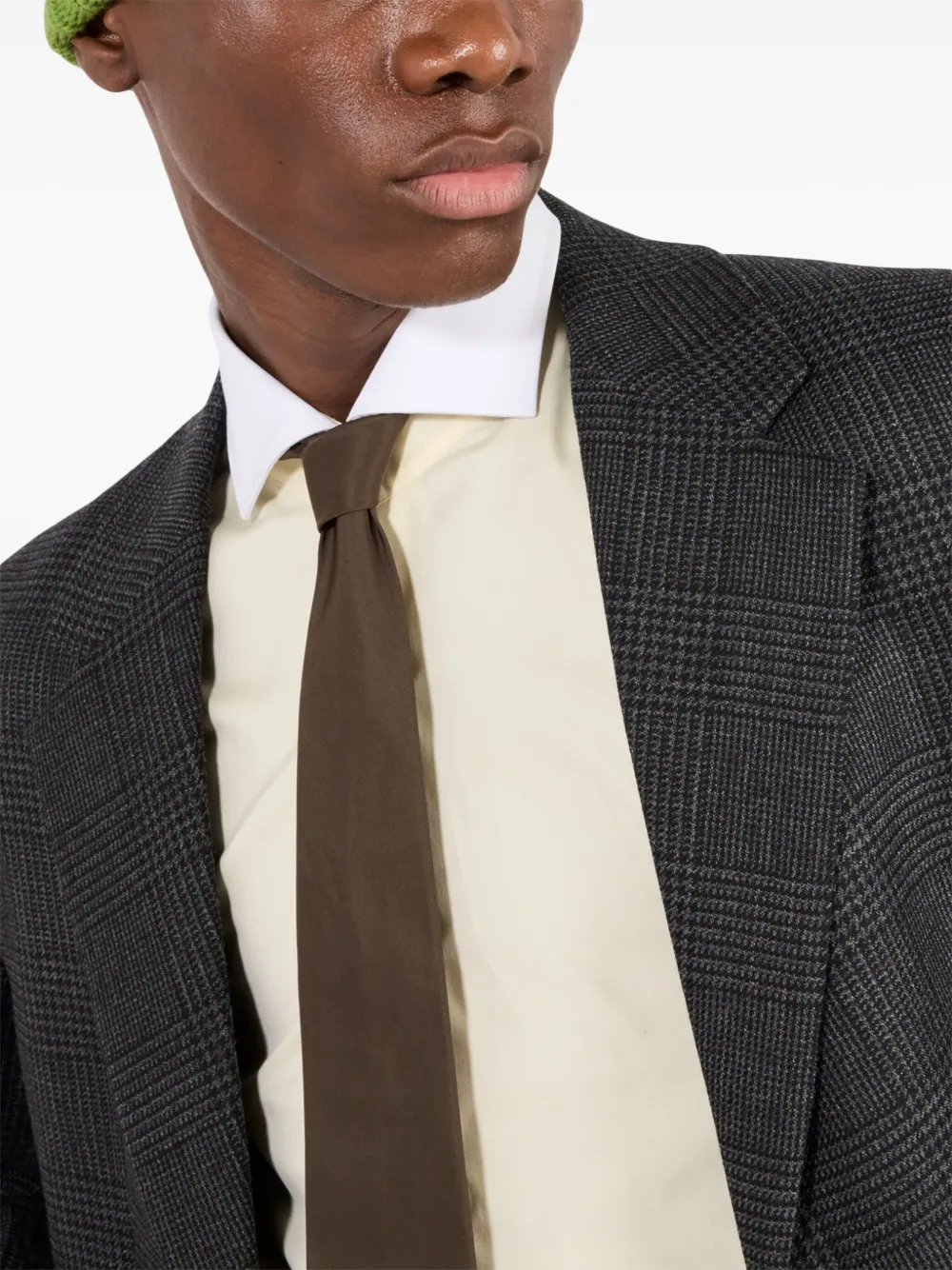 Prada Blazer met enkele rij knopen Grijs