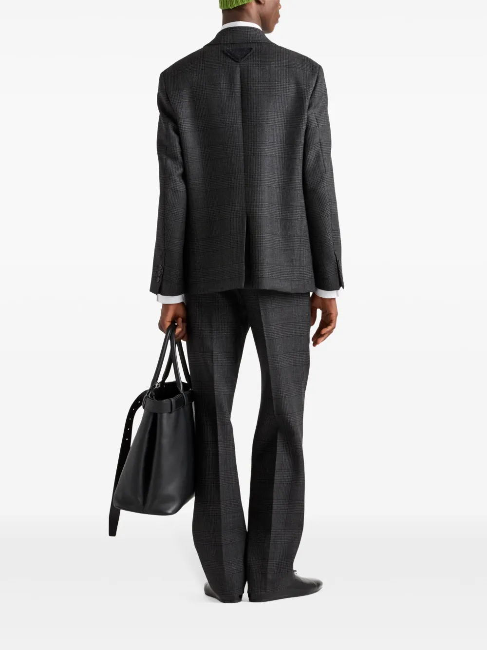 Prada Blazer met enkele rij knopen Grijs