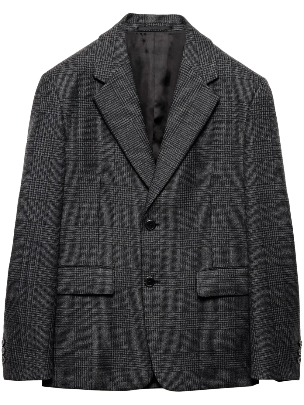 Prada Blazer met enkele rij knopen Grijs