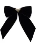 Prada velvet bow hair clip - Black