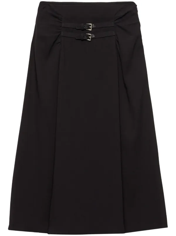 【プラダ・PRADA】Sable midi-skirt 24378950_54397284_600.jpg