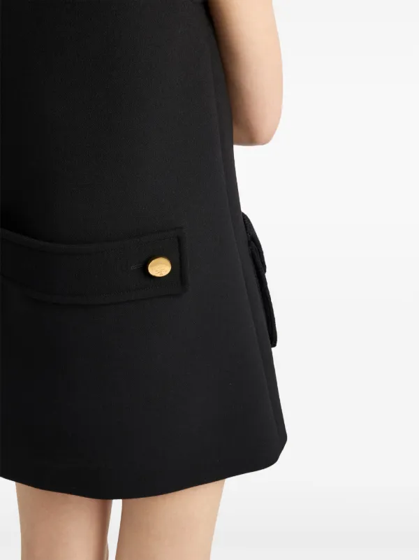 PRADAナテ ミニドレス Prada Natté Mini Dress | Black | FARFETCH