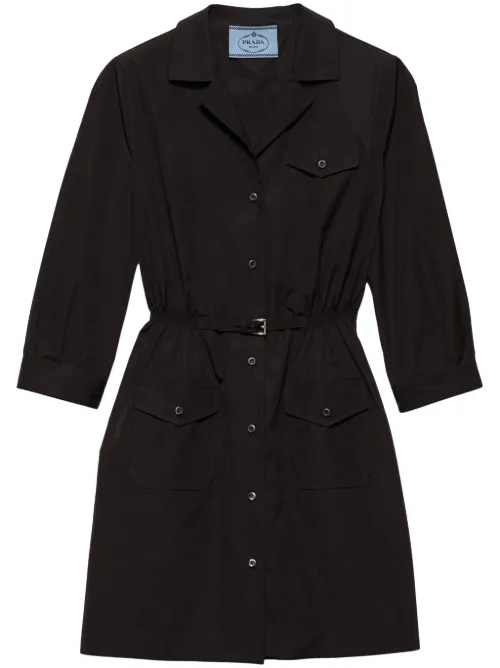 Robe courte en popeline - Prada - Modalova