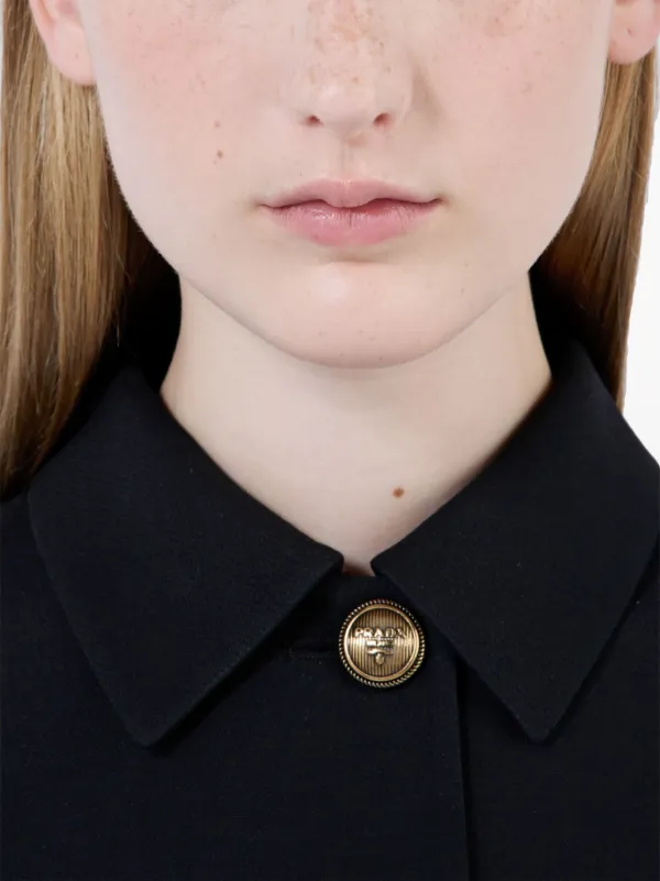 Prada Tricotine Mini Dress | Black | FARFETCH