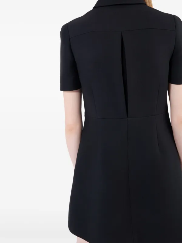 Prada Tricotine Mini Dress | Black | FARFETCH
