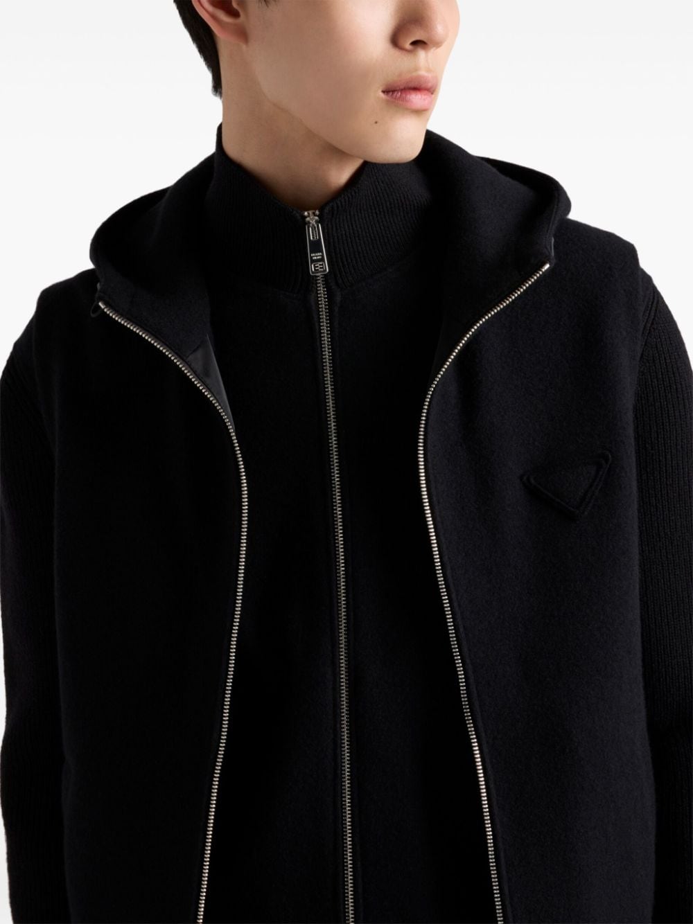 Shop Prada Cashmere Vest In Black