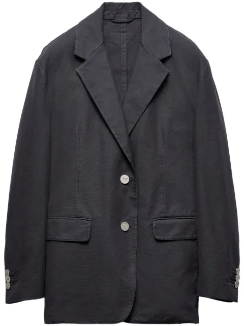 Prada single-breasted cotton blazer