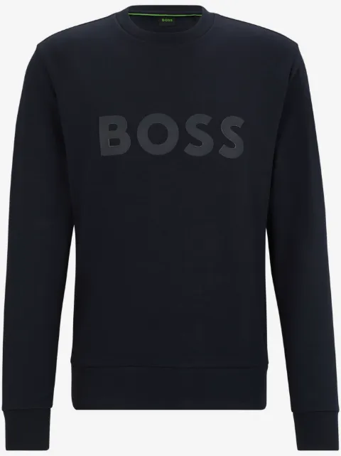 BOSS sandwich-logo sweatshirt in stretch cotton