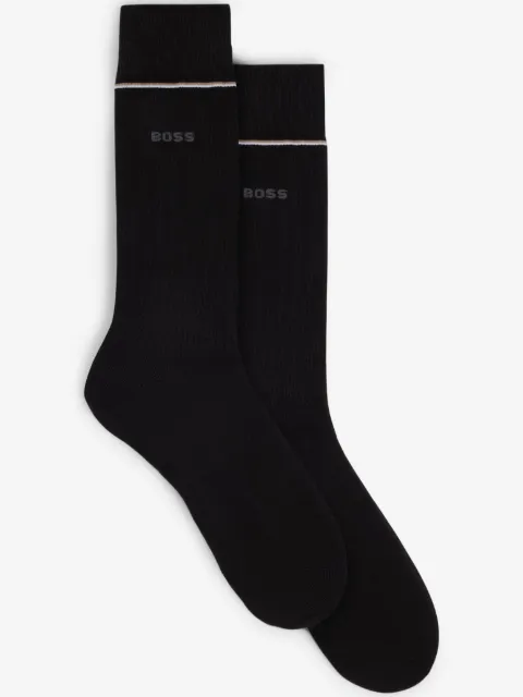 BOSS intarsia-knit logo socks