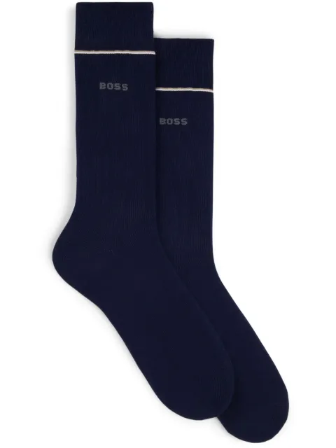 BOSS intarsia-knit logo socks