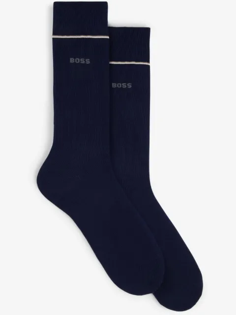 BOSS intarsia-knit logo socks