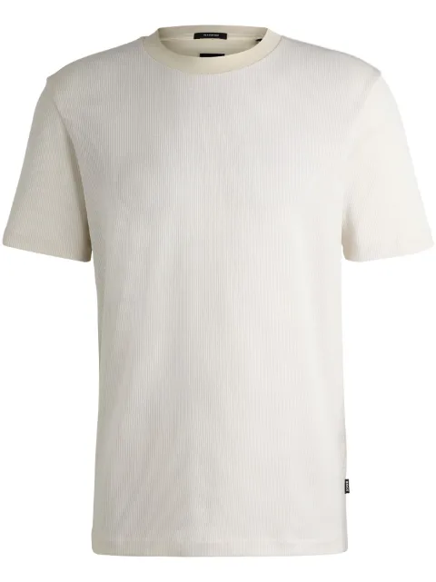 BOSS ribbed-knit T-shirt