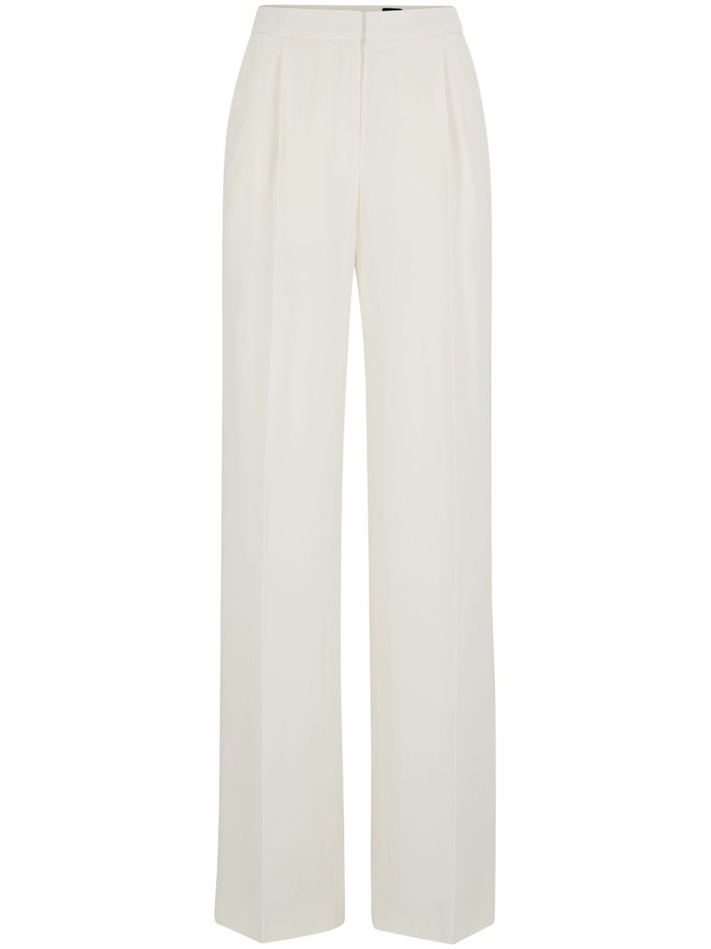 BOSS pressed-crease tailored trousers - Yellow