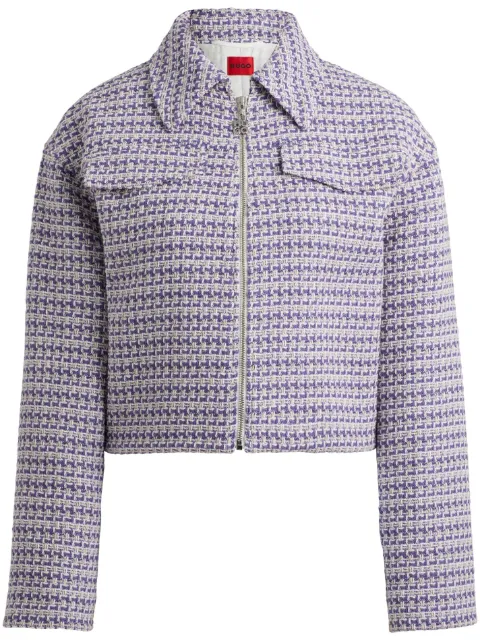 HUGO tweed cropped jacket 