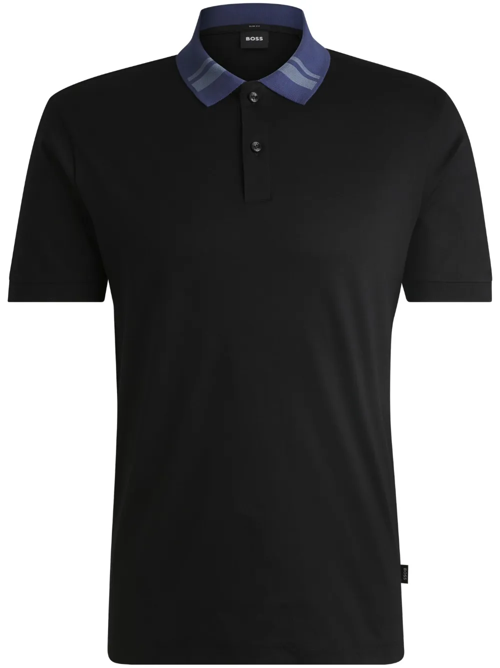 contrasting-collar polo shirt