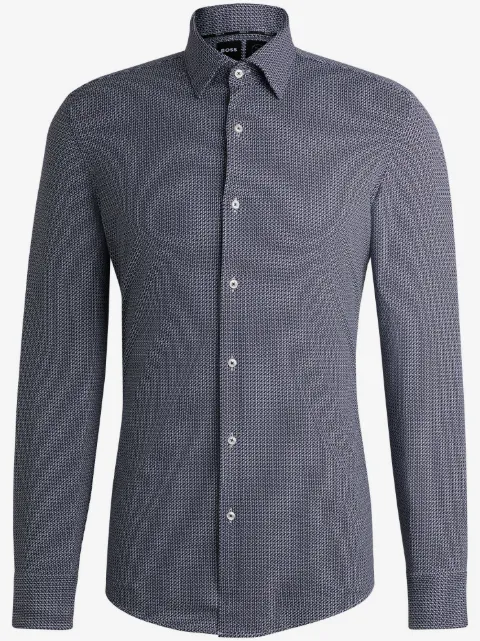 BOSS chemise à imprimé géométrique