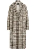 BOSS check-pattern coat - Neutrals