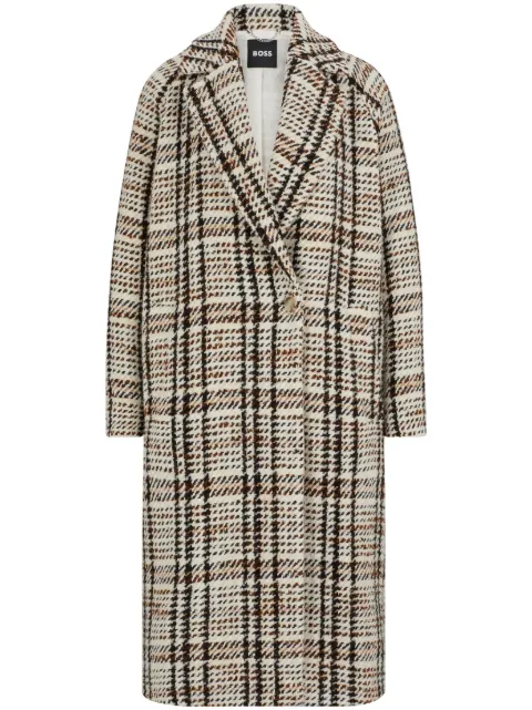 BOSS check-pattern coat 