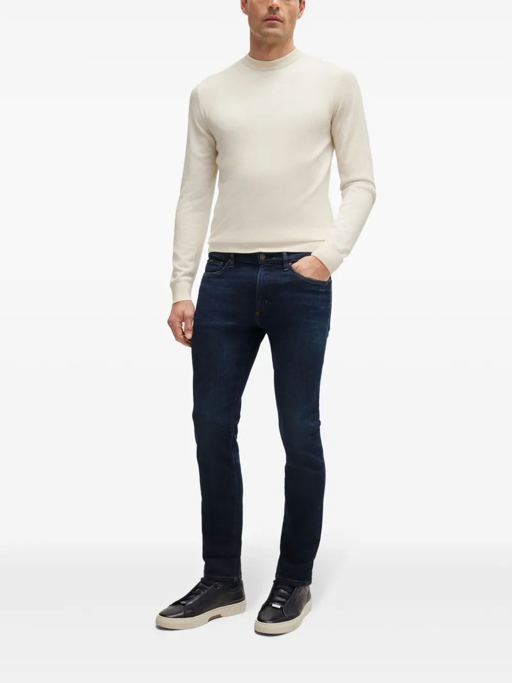 BOSS Straight jeans - Blauw
