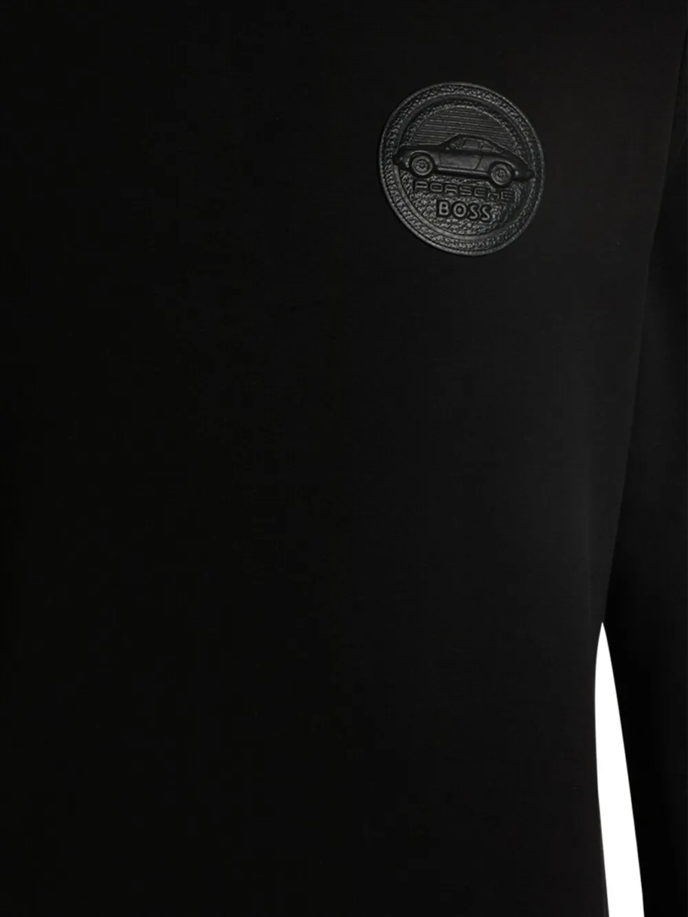 BOSS x Porsche sweater met logo-applicatie - Zwart
