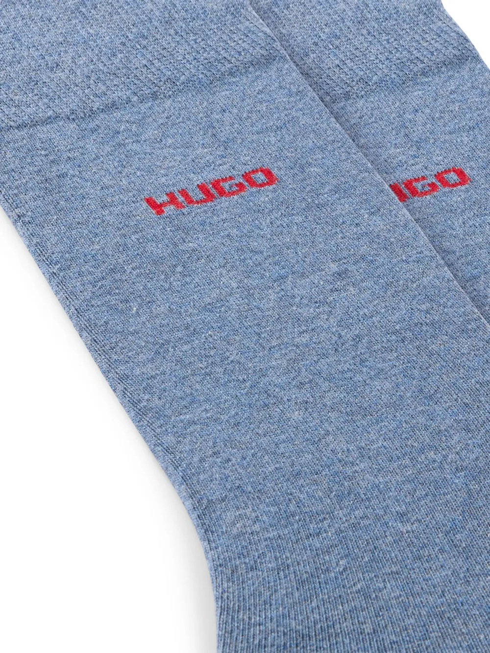 HUGO Par de meias com logo bordado | Image 2