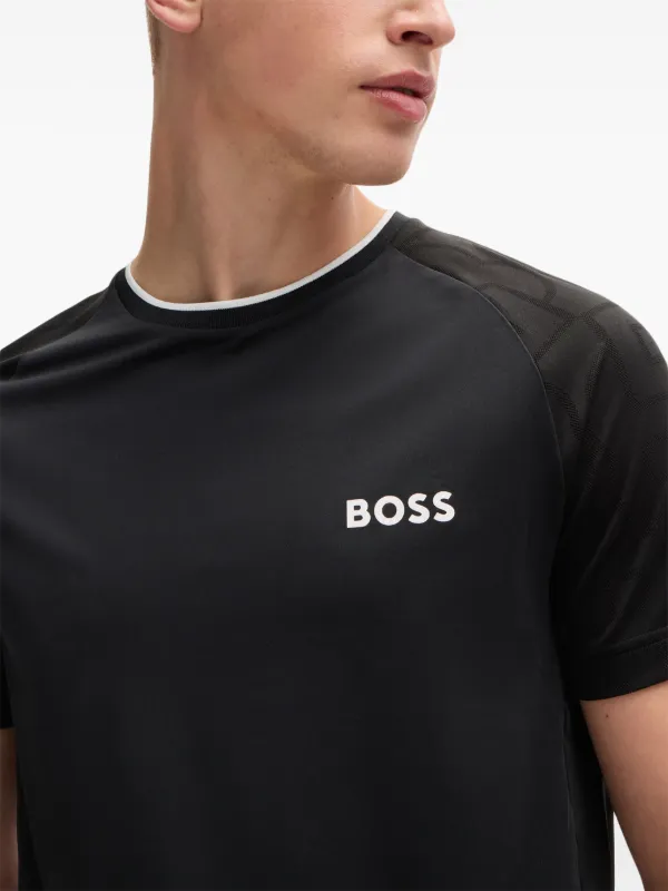 BOSS x Matteo Berrettini logo-print T-shirt | Black BOSS x Matteo Berrettini logo-print T-shirt | Black