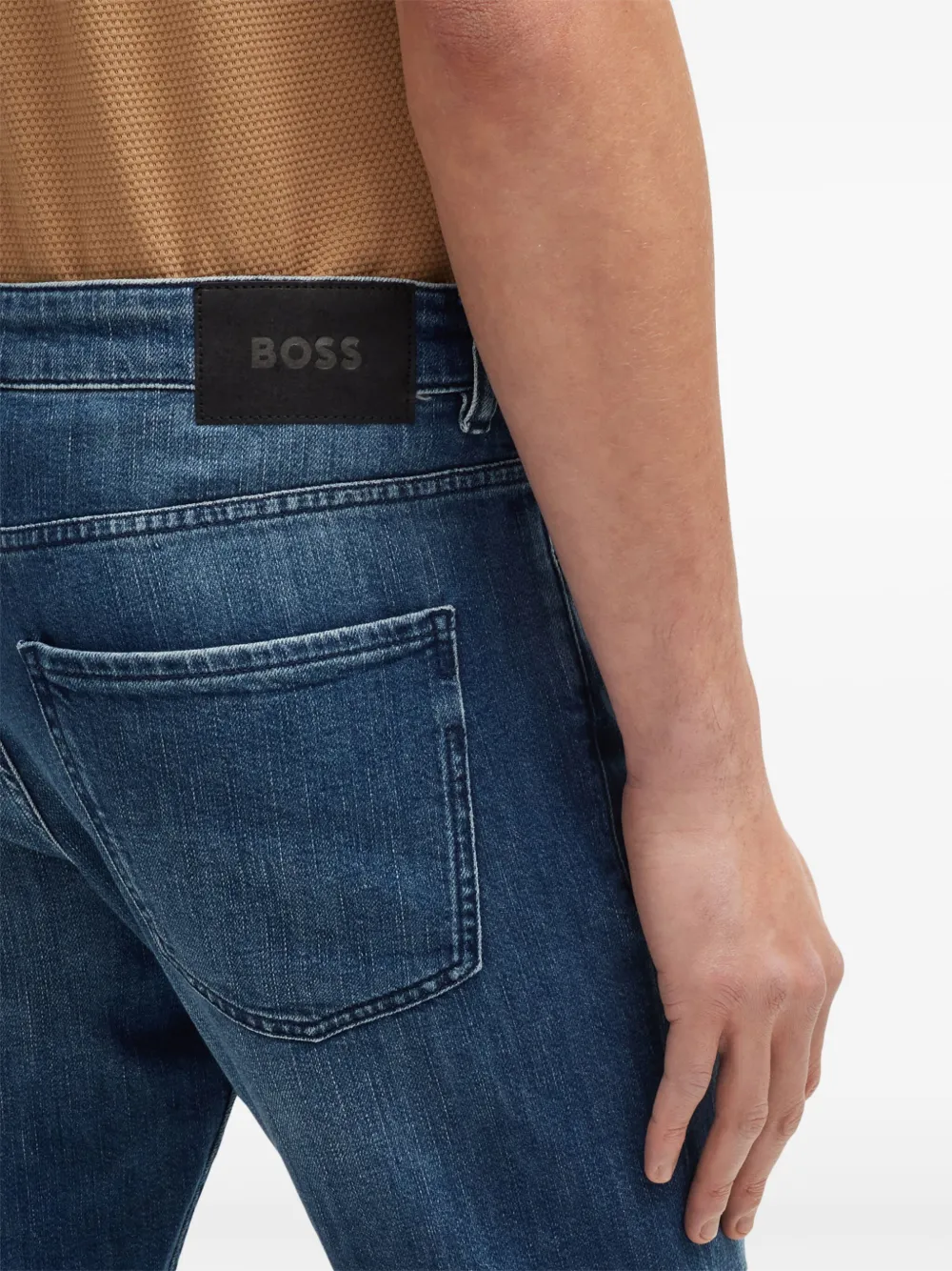 BOSS Skinny jeans Blauw