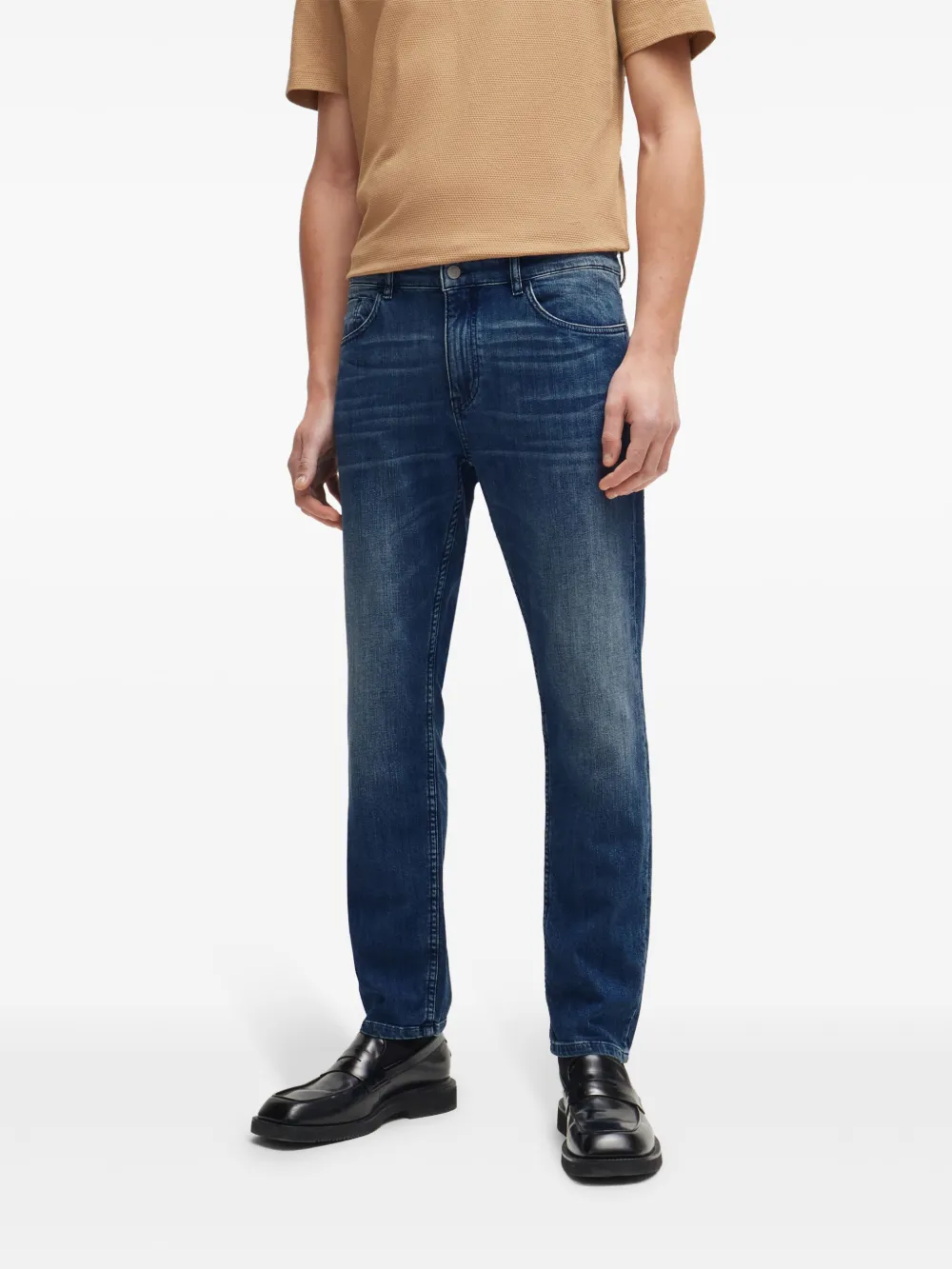 BOSS Skinny jeans Blauw
