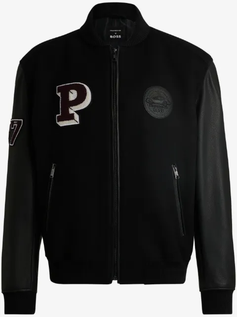 BOSS Jaqueta bomber x Porsche com logo