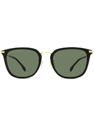 BOSS rectangle-frame Sunglasses | Black | FARFETCH UK