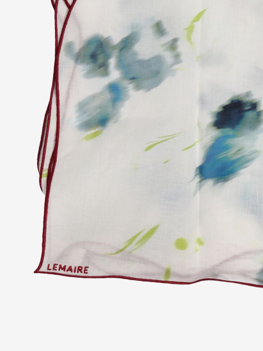 LEMAIRE abstract-pattern print hair scarf - Wit