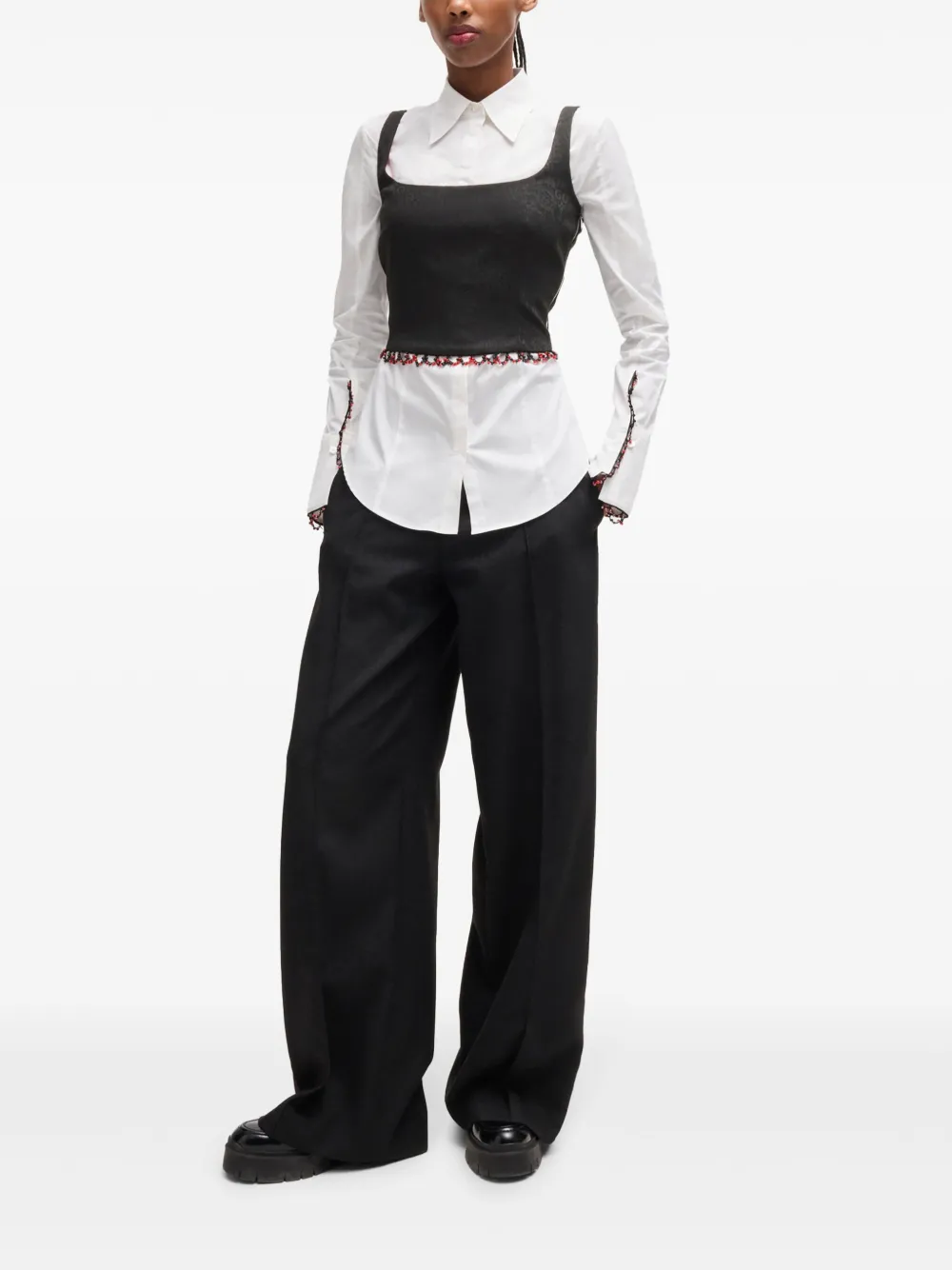 HUGO Blusa x Les Benjamins com contas | Regatas | Image 2