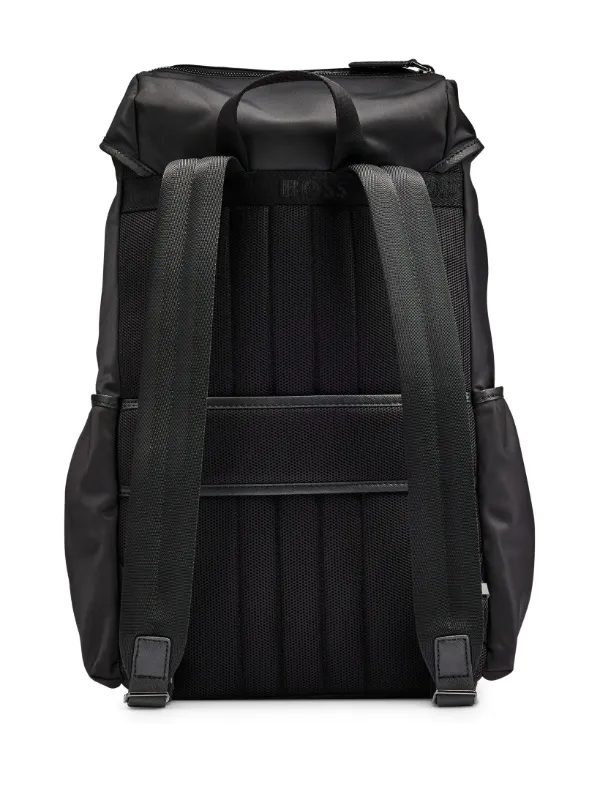 BOSS Twill Backpack With Double B Monogram | Black | FARFETCH