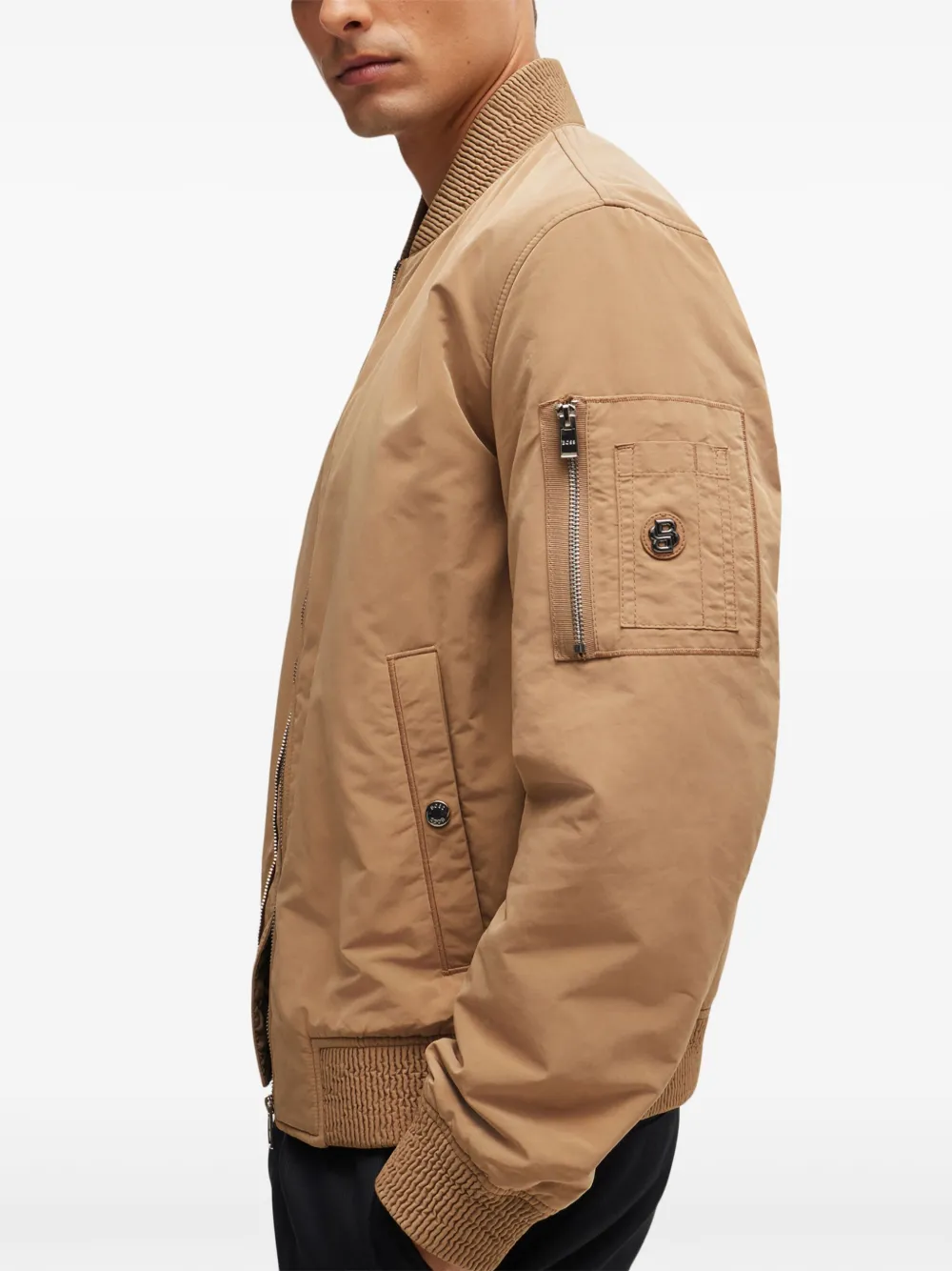 BOSS ボンバージャケット | ブラウン | FARFETCH JP