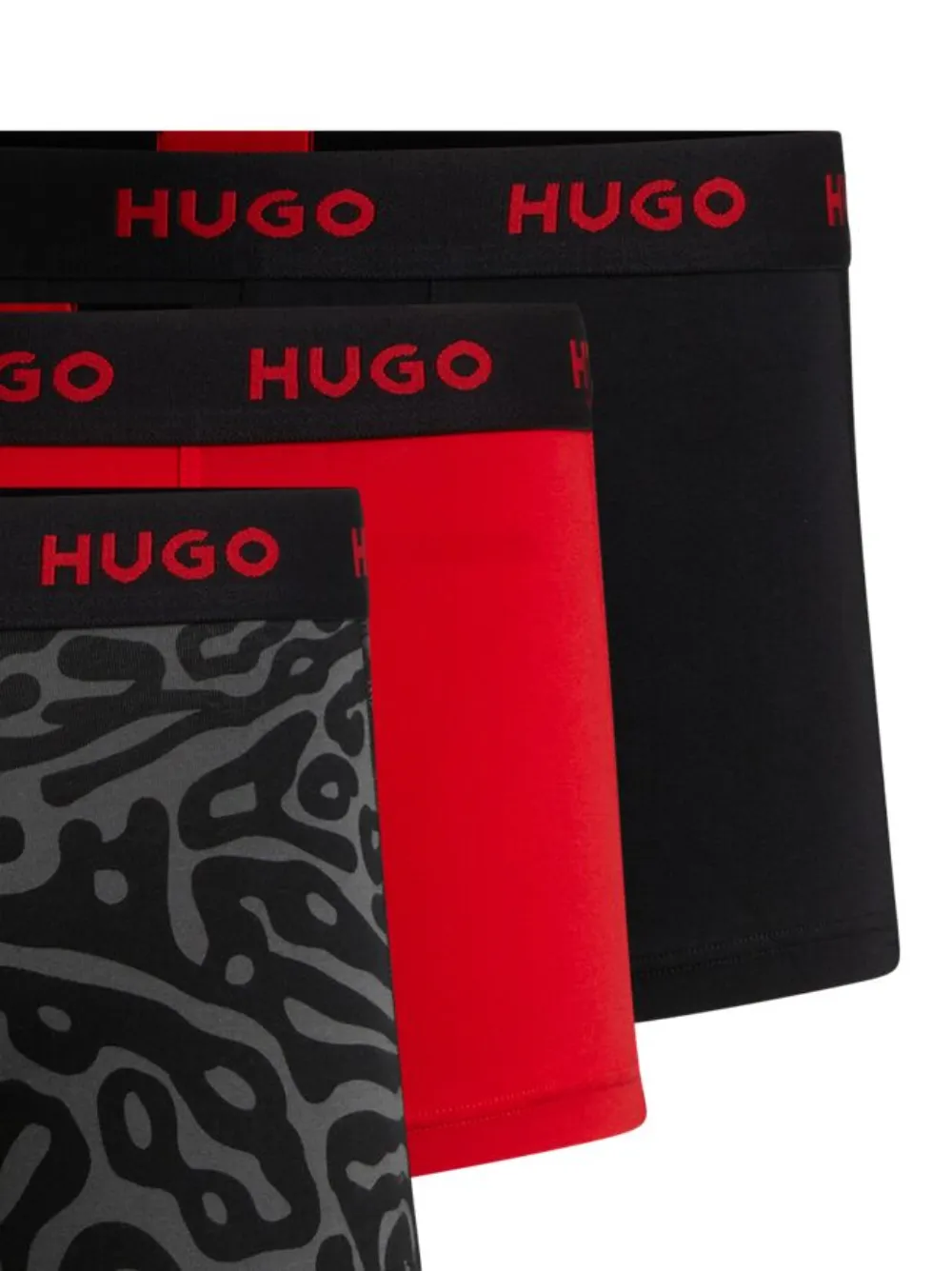 HUGO Kit 3 cuecas boxer com logo no cós | Image 2