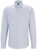 BOSS graphic-print cotton shirt - Blue
