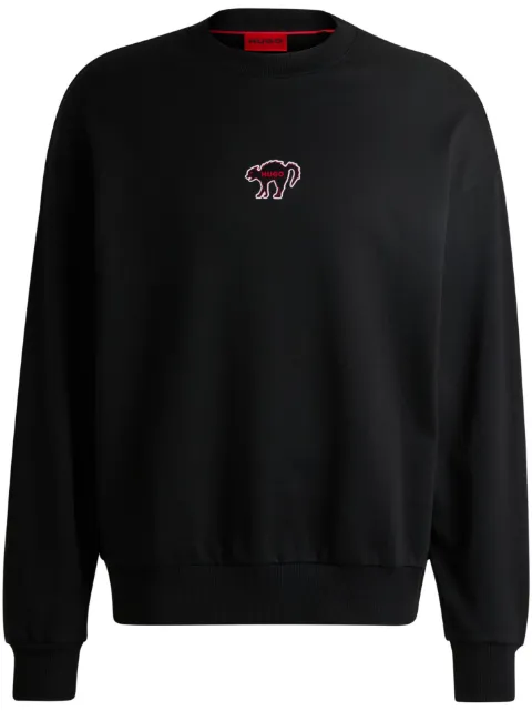 HUGO logo-print cotton sweatshirt