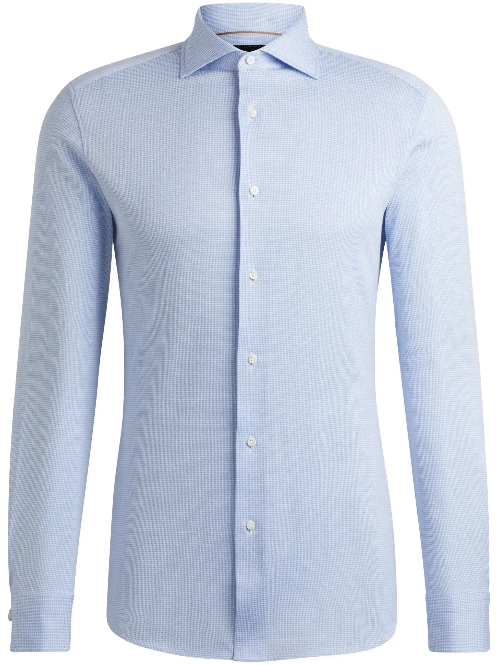 BOSS long-sleeve cotton shirt | Blue | Image 1