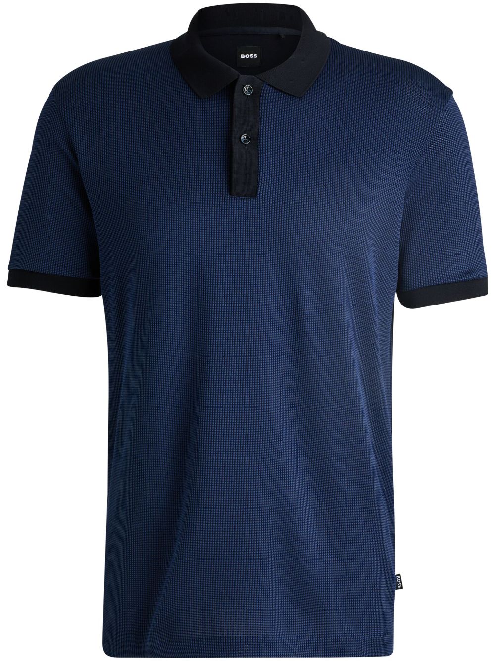 BOSS cotton polo shirt - Blue