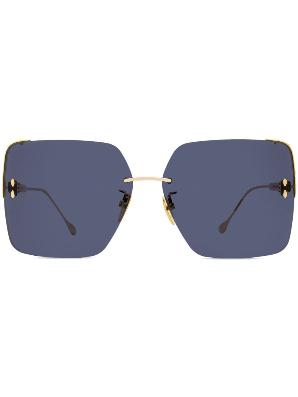 rimless square-frame sunglasses