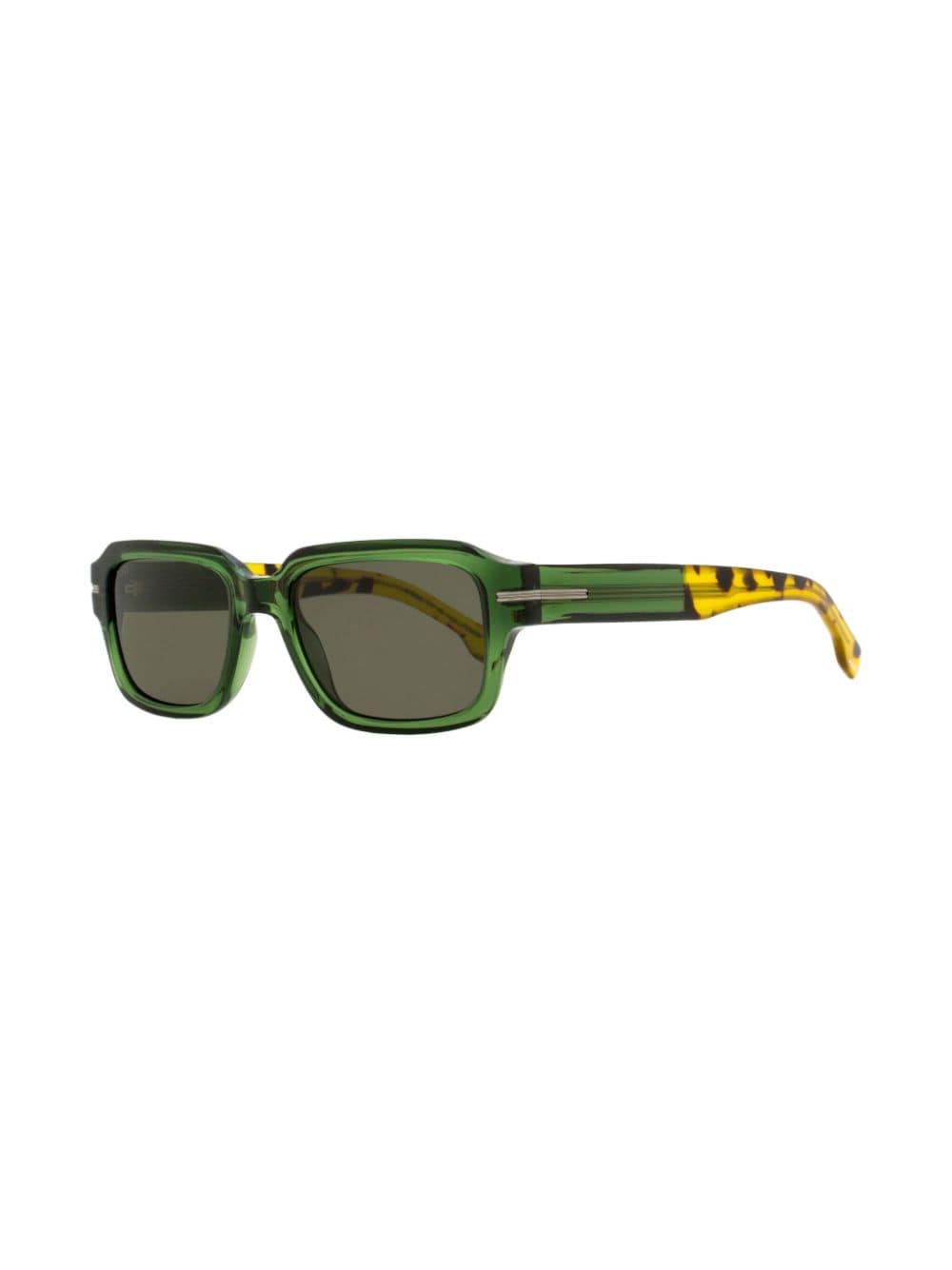 BOSS rectangle-frame sunglasses - Groen