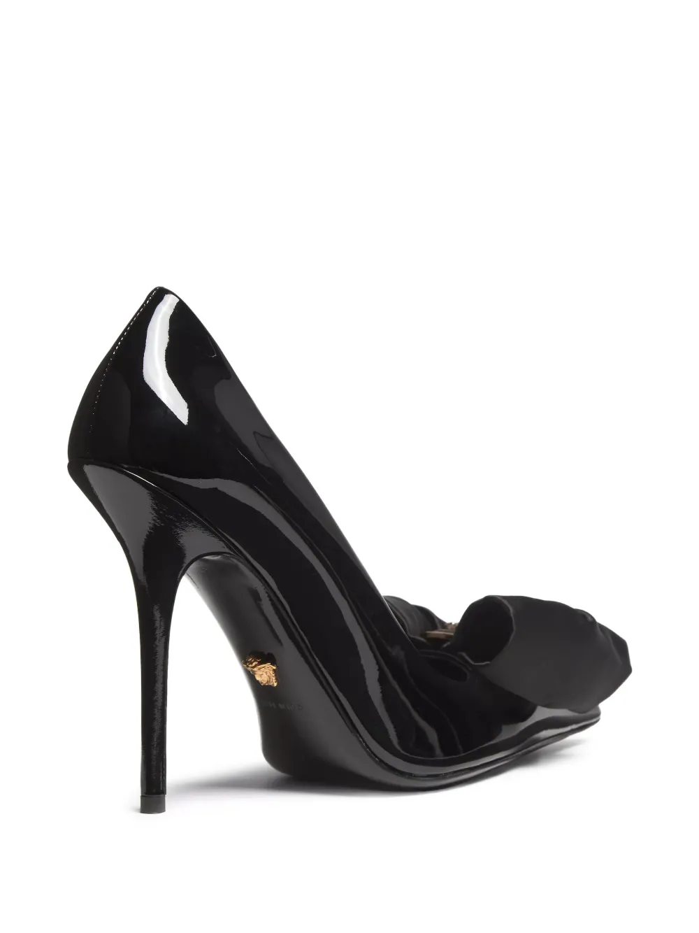 Versace Pumps met strik en medaillon Zwart