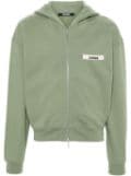 Jacquemus Le Hoodie zipped hoodie - Green