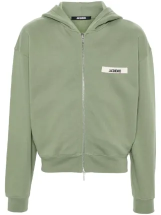 Jacquemus Le Hoodie ジップパーカー | グリーン | FARFETCH JP