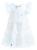 Mimi Tutu floral-embroidery dress - White